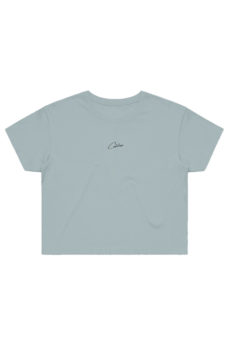 White Castillosa Crop Tee