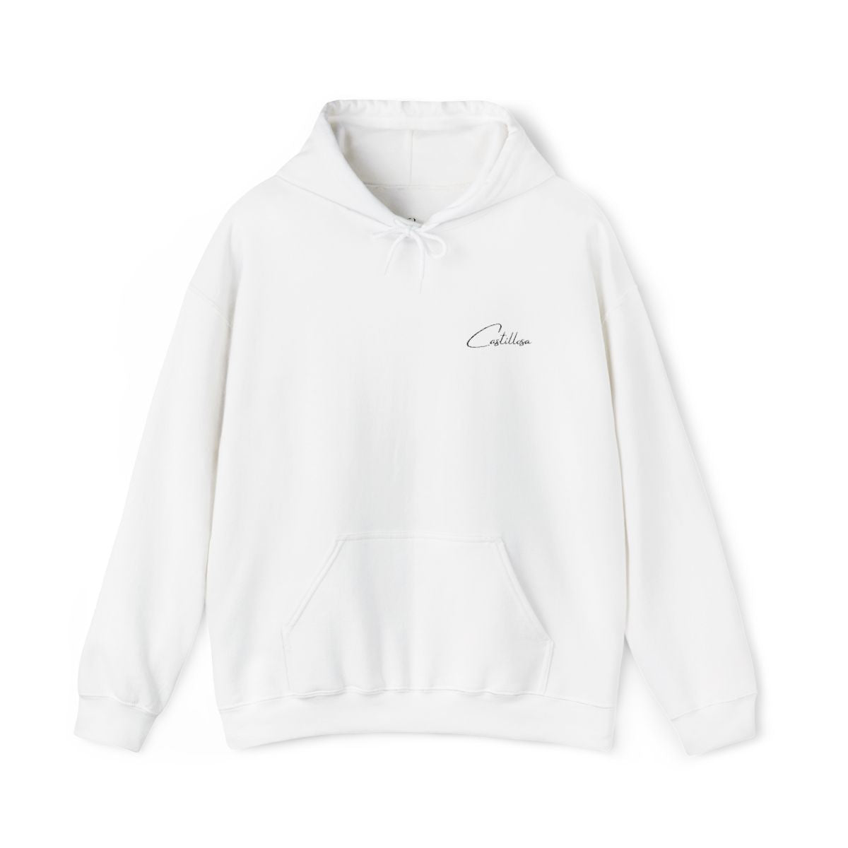 First Edition White Hooded Sweatshirt