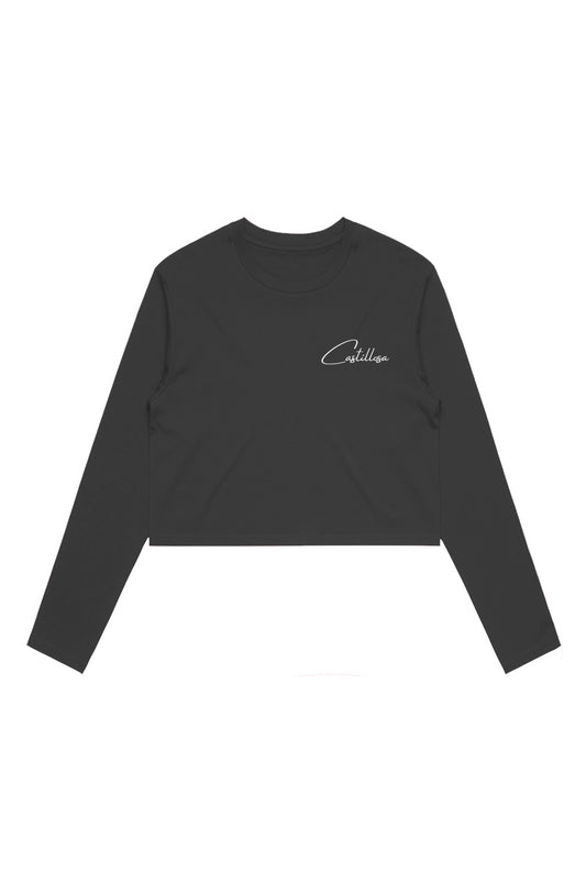 Wo&amp;#39;s Crop L/S Tee black