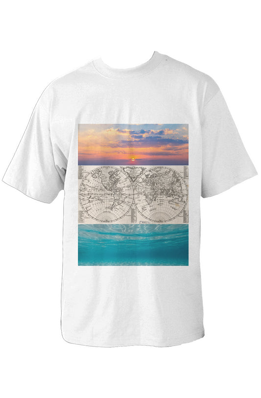 World we see Oversized Heavyweight T Shirt