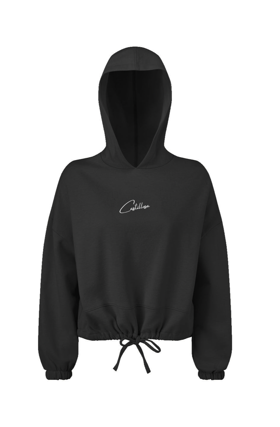 Ladies' Cropped Oversize Hooded Sweatshirt