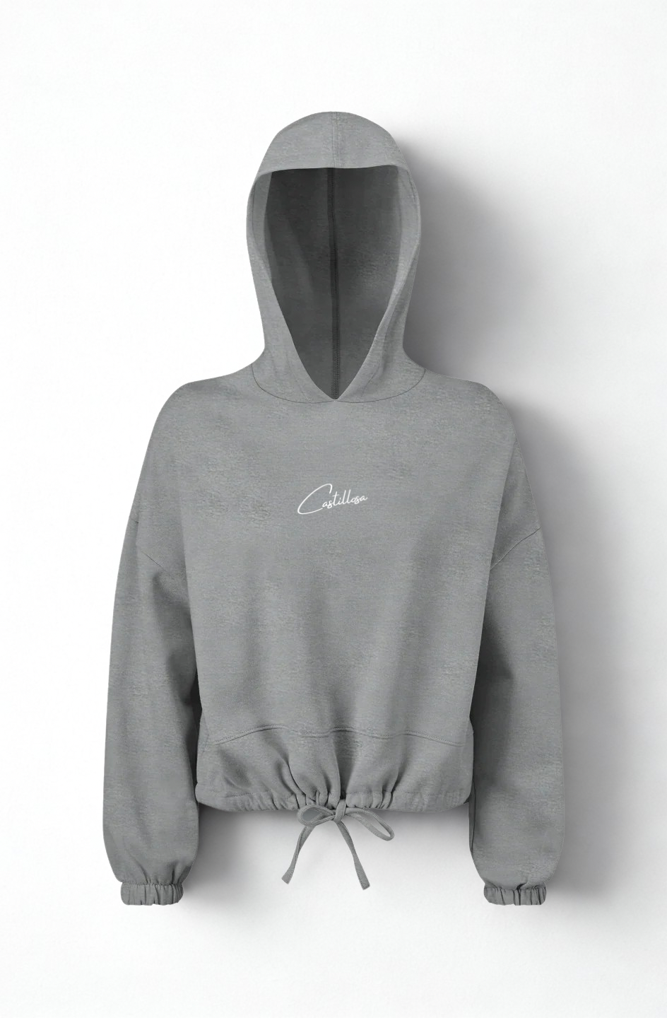 Ladies' Cropped Oversize Hooded Sweatshirt