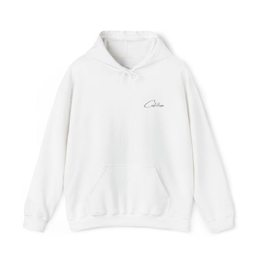 First Edition White Hooded Sweatshirt